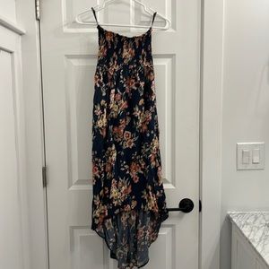 Forever 21 Strapless Floral High-low Dress